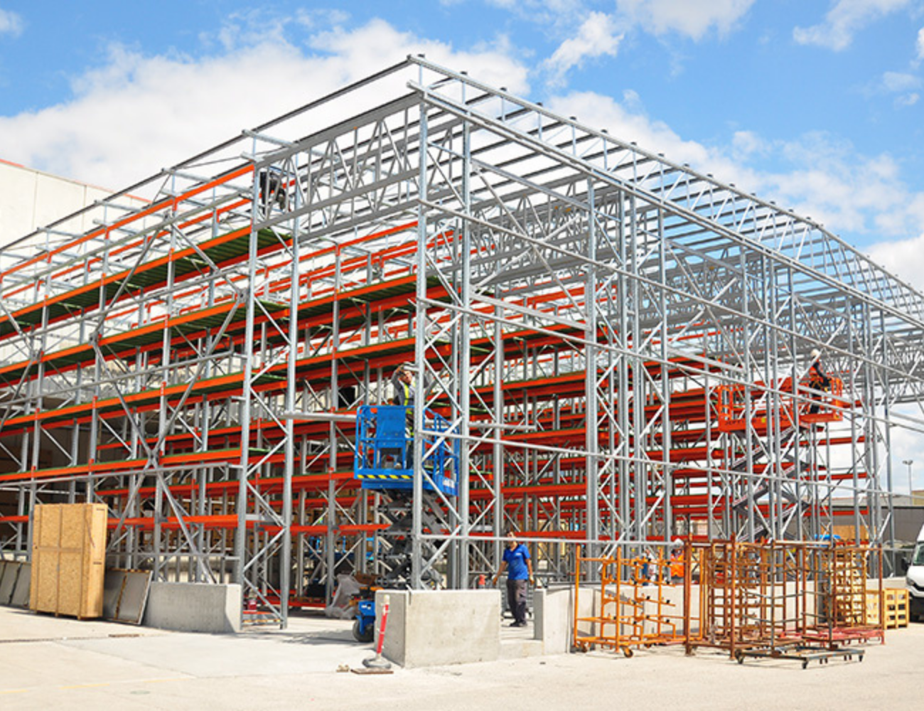 Geydirilmiş (Giydirme) Anbar Raf Sistemləri